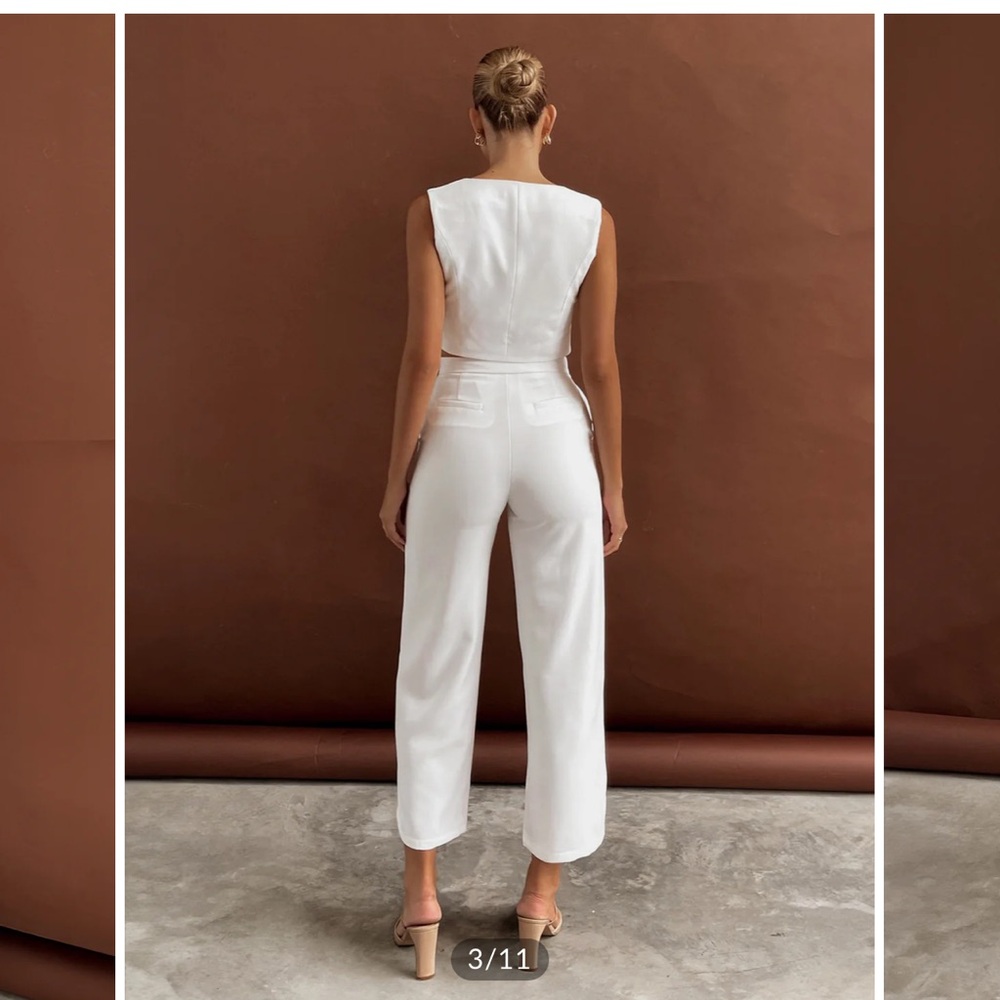 Commense Solid Asymmetrical Straight Leg Pants Se… - image 3